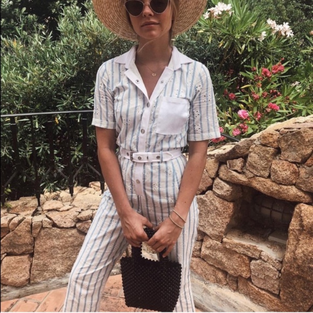 Love and Lemons Striped Jumpsuit (NWT!)